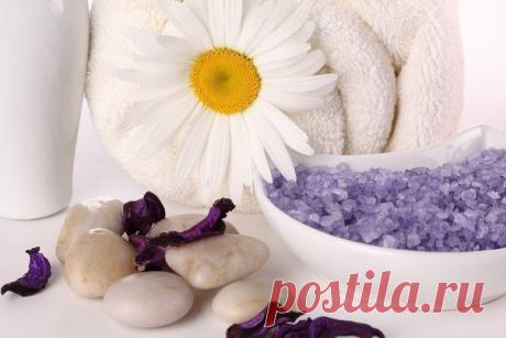 Скраб для ног с солью.