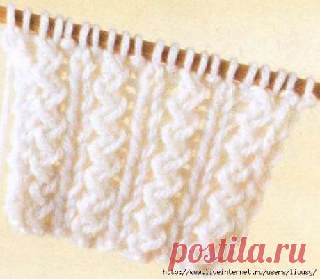 Резинка &quot;змейка&quot;. Спицы.