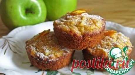 Постный яблочно-морковный кекс - кулинарный рецепт