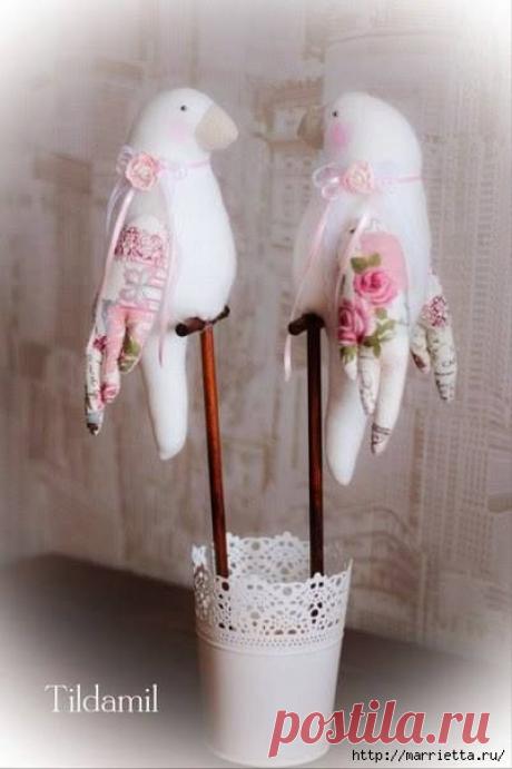 Выкройка ПОПУГАЯ в стиле тильда