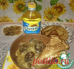 Белорусская мачанка с блинами - кулинарный рецепт