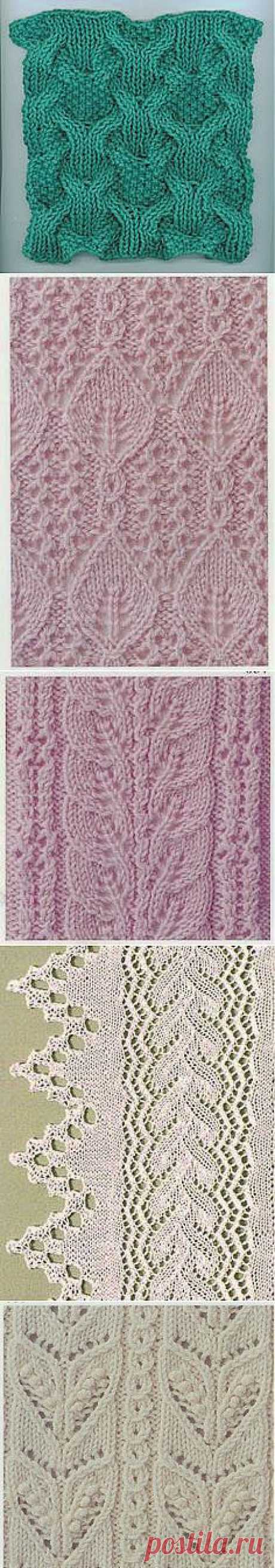 Knit stitches and Knitting charts в Pinterest
