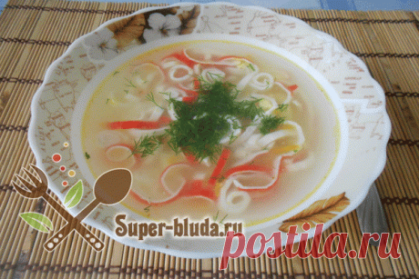 Суп с крабовыми палочками рецепт с фото | Супы рецепты с фото простые и вкусные