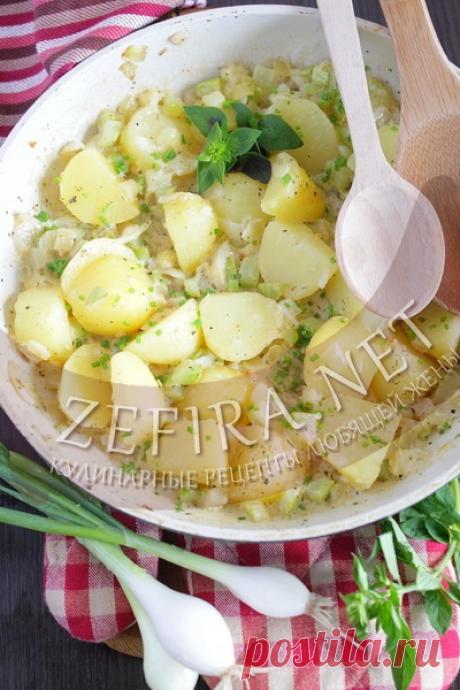 Картошка в сливочном соусе с кабачками - домашние рецепты с фото