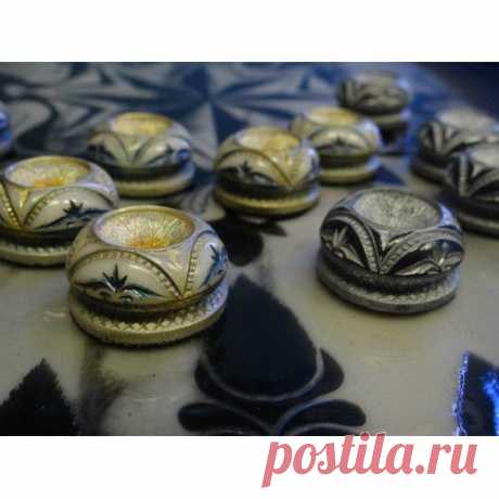 Купить нарды литые из смолы &quot;Жизнь волка&quot;