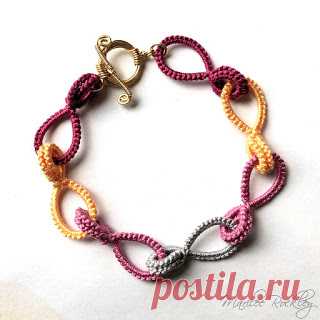 Yarnplayer's Tatting Blog: Tatted Cotter Pin Links Tutorial
