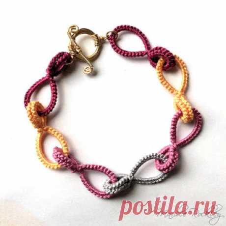 Yarnplayer's Tatting Blog: Tatted Cotter Pin Links Tutorial
