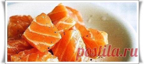 Слабосоленая рыба.