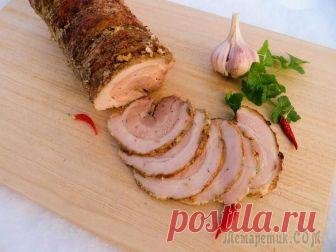 Вкуснейшая грудинка в духовке - вместо колбасы Удивил и порадовал рецепт! Без лишних движений на кухне, получается великолепная запеченная грудинка! Замена колбасе на 100% Обязательно попробуйте приготовить, это очень вкусно! Теперь грудинку готов...