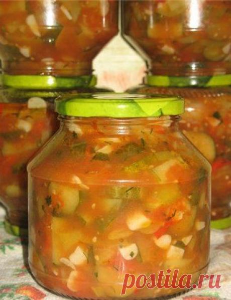 Салат с грибами