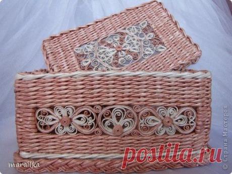 Плетение из газет. Мастер-класс по загибке края косичкой