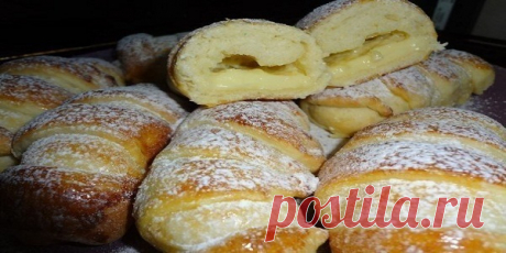 Очень вкусные воздушные булочки с кремом