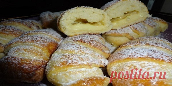 Очень вкусные воздушные булочки с кремом