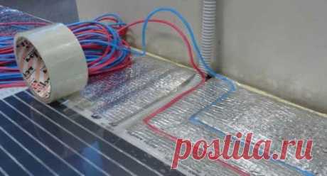 Технология укладки теплого пленочного пола