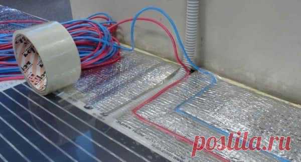 Технология укладки теплого пленочного пола
