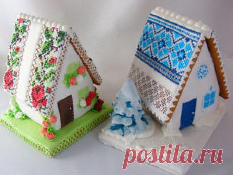 Делаем пряничные домики: зимний и летний. Часть 1