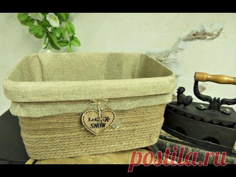 DIY Короб для ванной из пластикового ведра