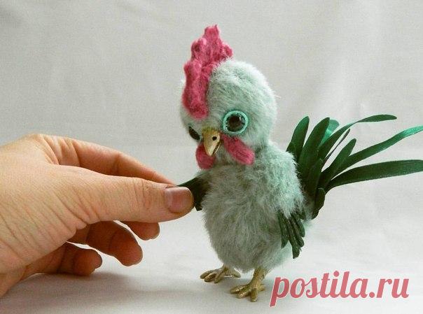 Еще один... Зелёненький... 
А вы уже готовы? Завтра всем- всем отвечу на письма и вышлю выкройку#тедди #петухручнойработы #2017петухов #петух #ярмаркамастеров #etsy