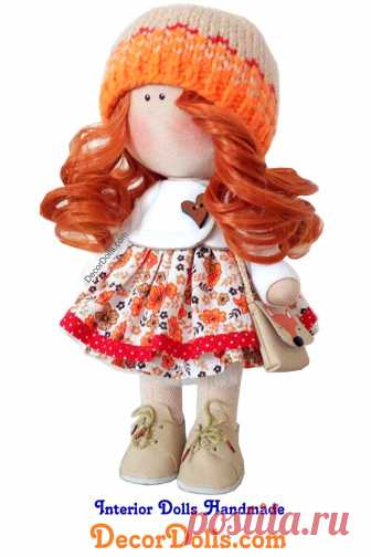 Textile Soft Doll, Handmade Baby Room Doll, Love Winter Doll, Poupée, Cloth Rag Doll, Christmas Fabric Tilda Doll, Nursery Decor Doll by Olga K Hello, dear visitors!This is handmade cloth doll created by Master Olga K (Taraz, Kazakhstan).  Doll is made BY ORDER. Order production time is 7 - 14 days. FREE SHIPPING TO ANY COUNTRYDoll is 25 cm (9,8 inch)  tall and made of only quality materials.You can find them in our shop searching by artist name, stated in the