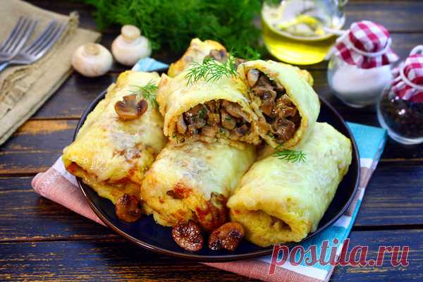 Картофельные рулеты с грибами и сыром с фото по шагам Картофельные рулеты с начинкой из грибов и сыра получаются вкусными и сытными. В рецепте подробно описан каждый шаг с фото, как сделать картофельное тесто и начинку, завернуть в рулетики и отправить в духовку.