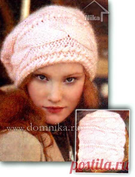 Как связать шапку спицами