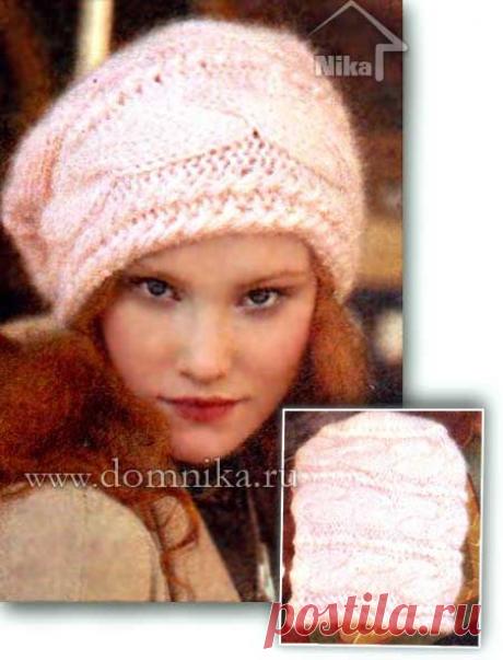 Как связать шапку спицами