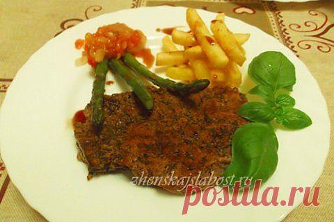 Бифштекс из говядины по-средиземноморски | Домашняя кулинария