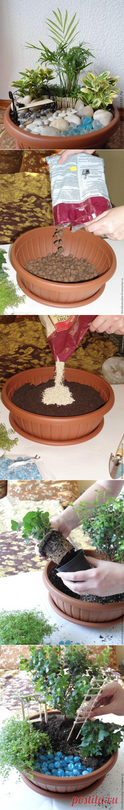 Мини-сад в горшке / Вязание как искусство!