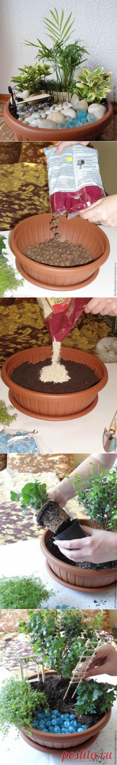 Мини-сад в горшке / Вязание как искусство!