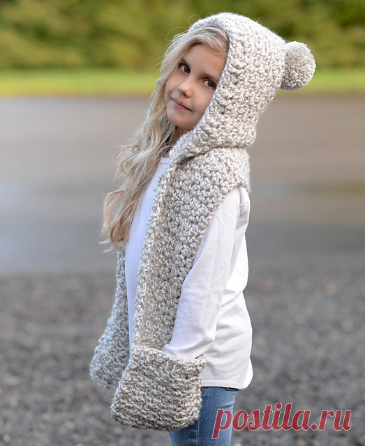 Ravelry: Summit Hooded Scarf pattern by Heidi May