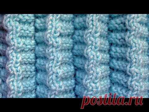 СКЛАДОЧКИ Узор вязания спицами для юбки 86  Как вязать юбку