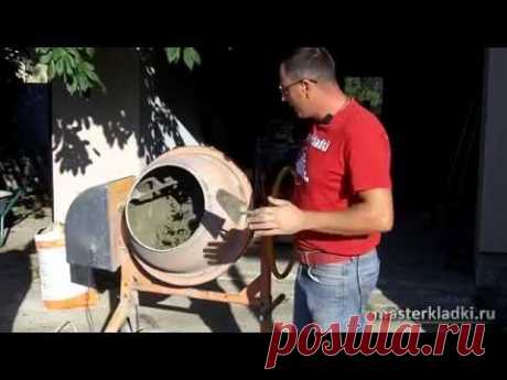 Замес раствора для кладки клинкерного кирпича - [© masterkladki]