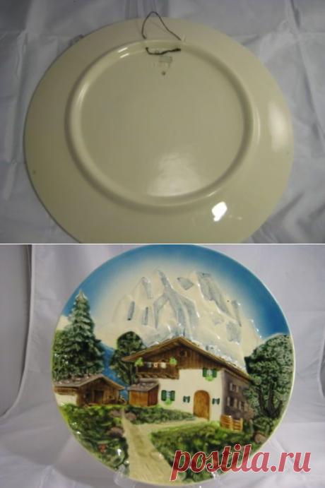 Vintage Decorative Plate Charger Embossed Plaque Made IN West Germany 11 3 4" | eBay