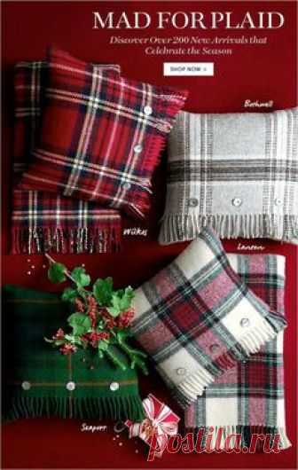 Christmas Tartan Plaid Decor / Pillows