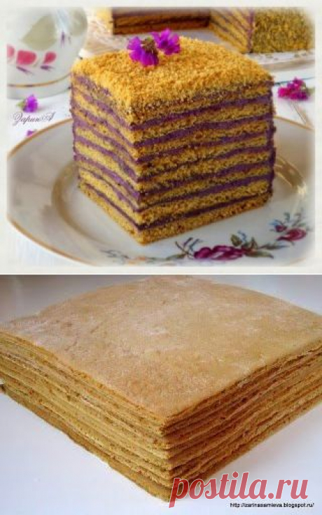 ТОРТ МЕДОВЫЙ &quot;КАДРИЛЬ&quot; - С ОЧЕНЬ НЕОБЫЧНЫМ И ВКУСНЫМ КРЕМОМ | Домашняя выпечка