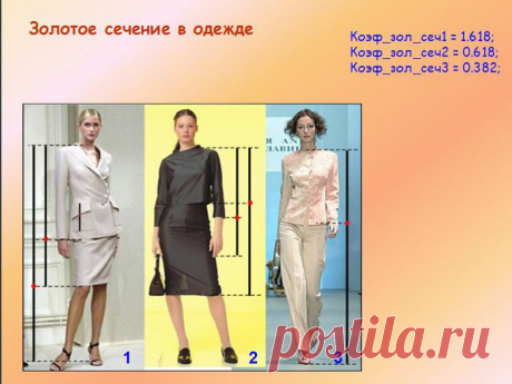 Золотое сечение - божественная мера красоты.