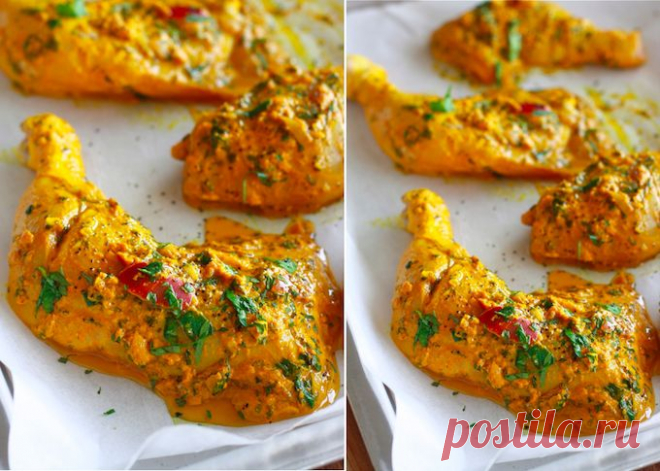 Как замариновать курицу для духовки.