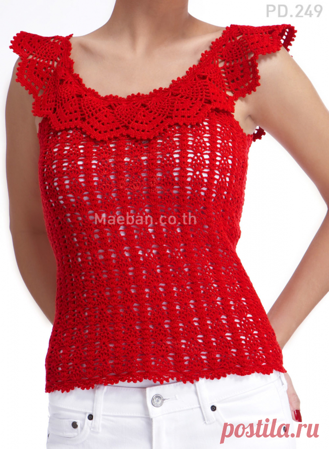 Красный топ