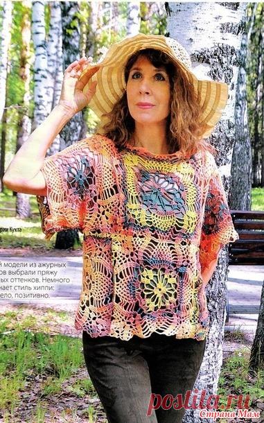 Ажурная кофточка 