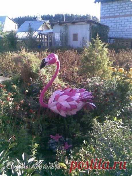 МК Фламинго из пластиковых бутылок. Подробный МК - Из пластиковых бутылок
