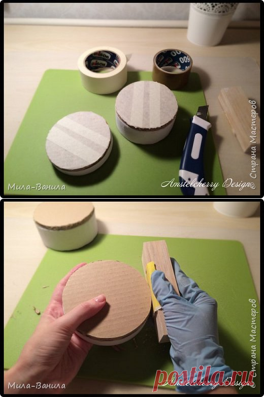 Подготовка круглой шкатулки к шпатлеванию | Страна Мастеров