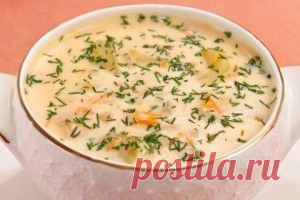 Сырный суп с курицей