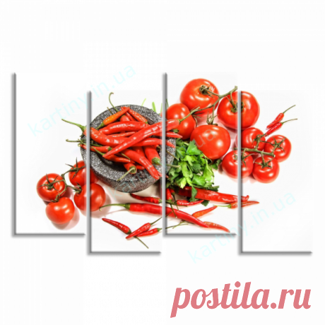 Модульная картина Перец чили купить в Киеве, цена в Украине | Kartiny
