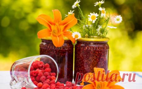 Вкусное варенье из малины.