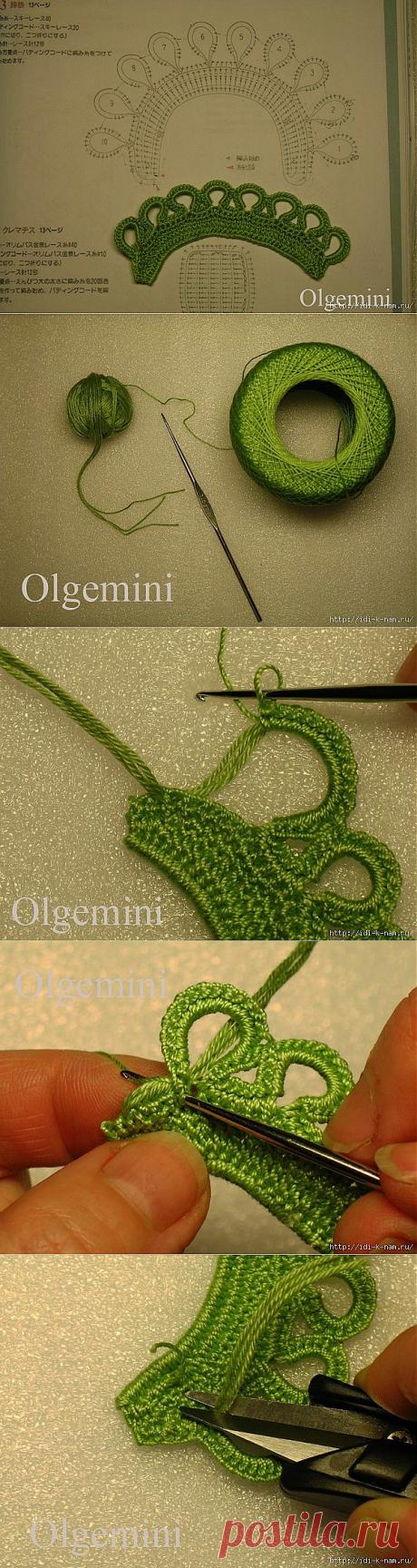 вязание на бурдоне.