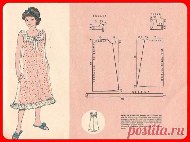 Ретро выкройки ночных сорочек и халатов по просьбам читательниц. | Vasha Economka | Яндекс Дзен