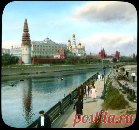 Москва 1931 года в цвете на невероятно атмосферных снимках