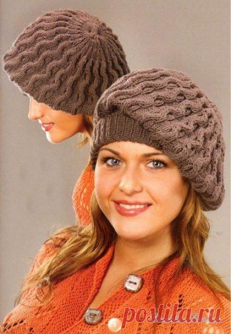 Коричневый берет