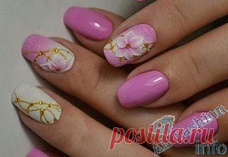 Розовый гель лак, фото новинок маникюра — Модно / Nemodno