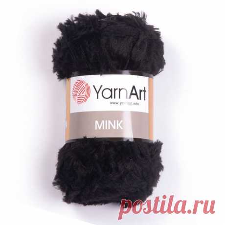 75м/50гр-Пряжа YarnArt Mink 346 черный Пряжа YarnArt Mink 346 черный, производитель , назначение , купить по цене 115.00 руб. с доставкой по Новосибирску и области, Москве, СПБ, всей России удобным способом - Стелла Арт.